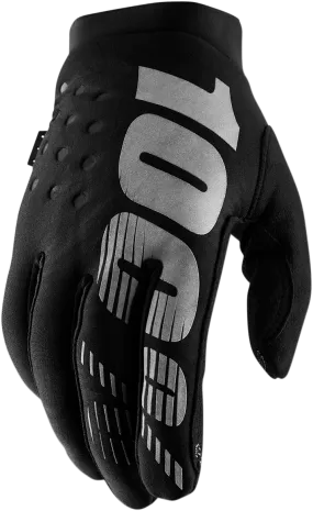 100% Brisker Gloves - Black/Gray - 2XL 10003-00004