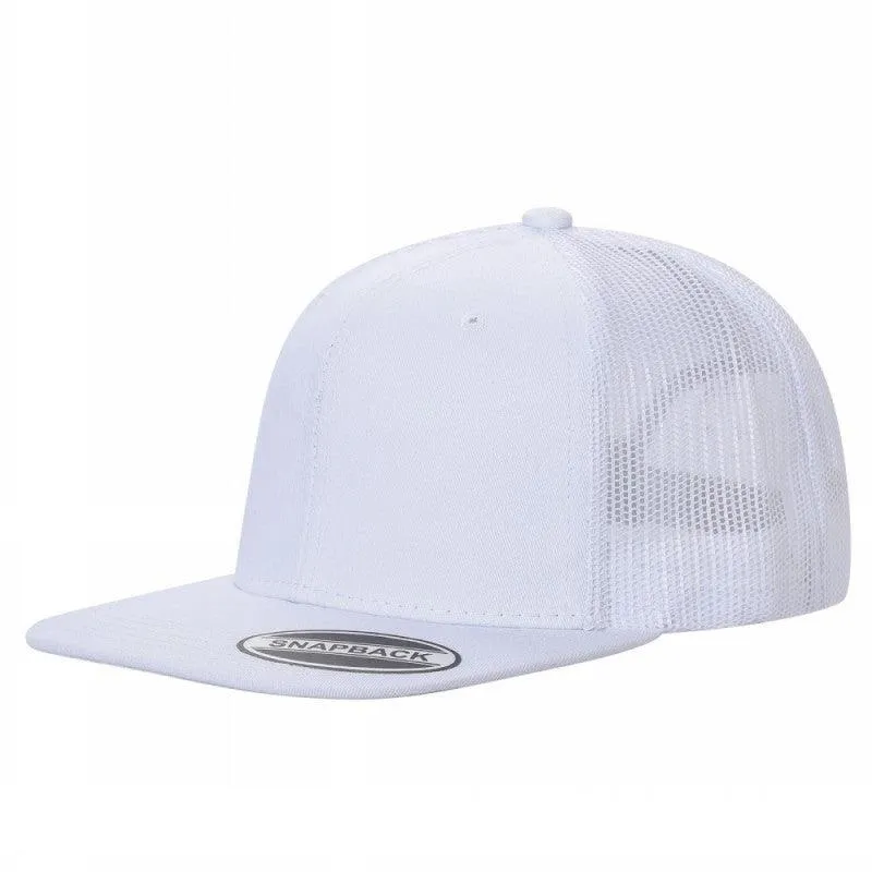 12 Pack Trucker Mesh Hat Cap - Flat Bill, Adjustable, 6-Panel