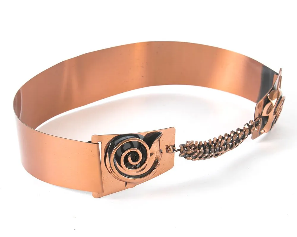 1950s Copper Chain Cinch Belt | small/medium