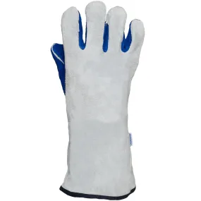 2 Tone Split Leather Lined Welding Gloves - 4069