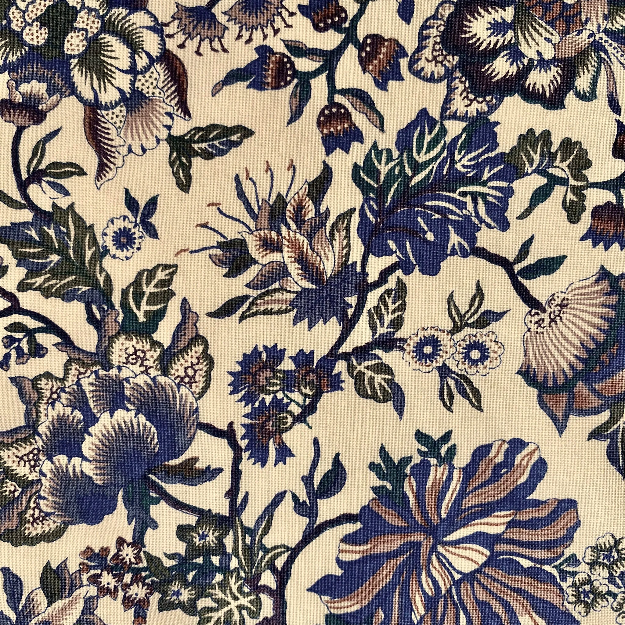 58" LIBERTY Cotton Purple Floral (By the yard)