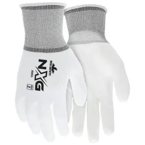 9665S MCR Safety Memphis Gloves, Small, Nylon, White, Knit Wrist Cuff