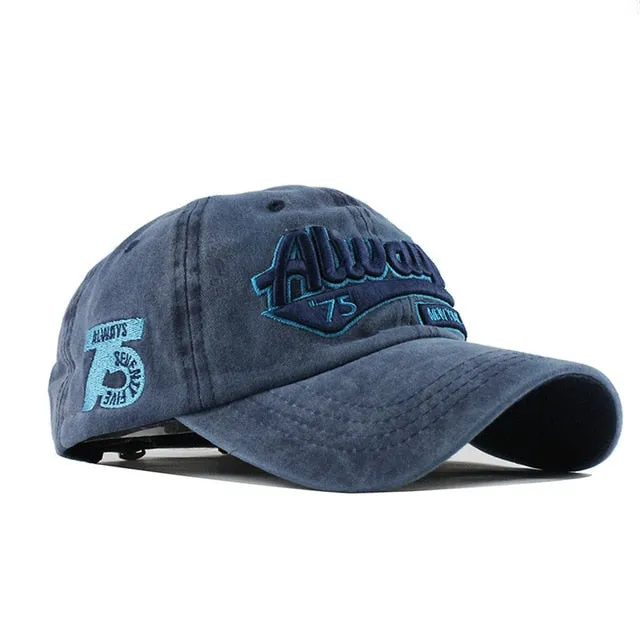 Always 75 Snapback Cotton Baseball Cap