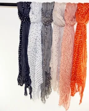 Assorted Big & Small Polkadot Scarves