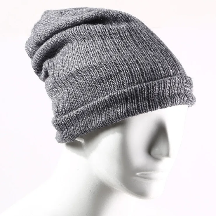 Autumn and Winter Casual Unisex Solid Color Warm Hat