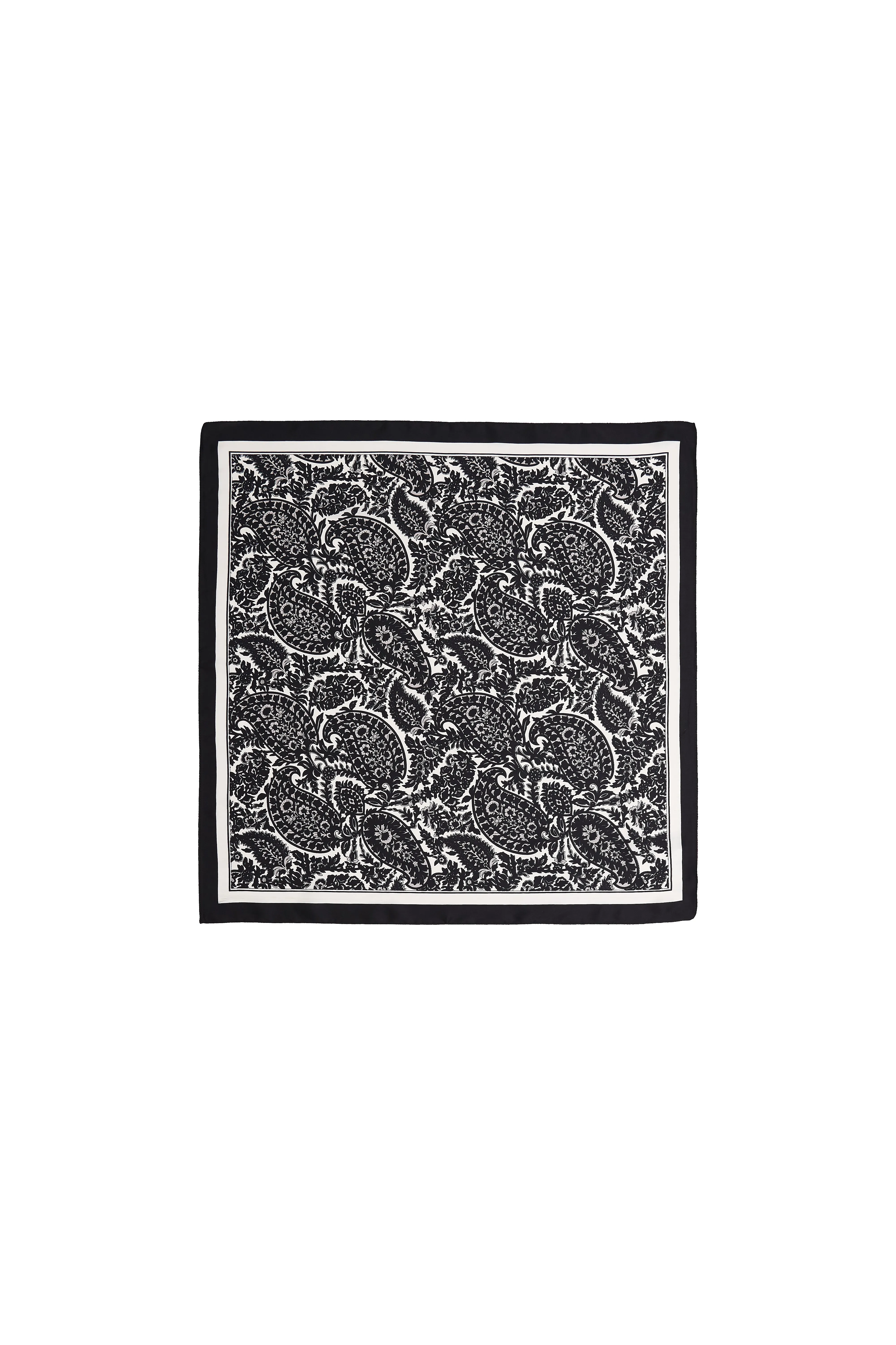 BLACK PRINTED SCARF