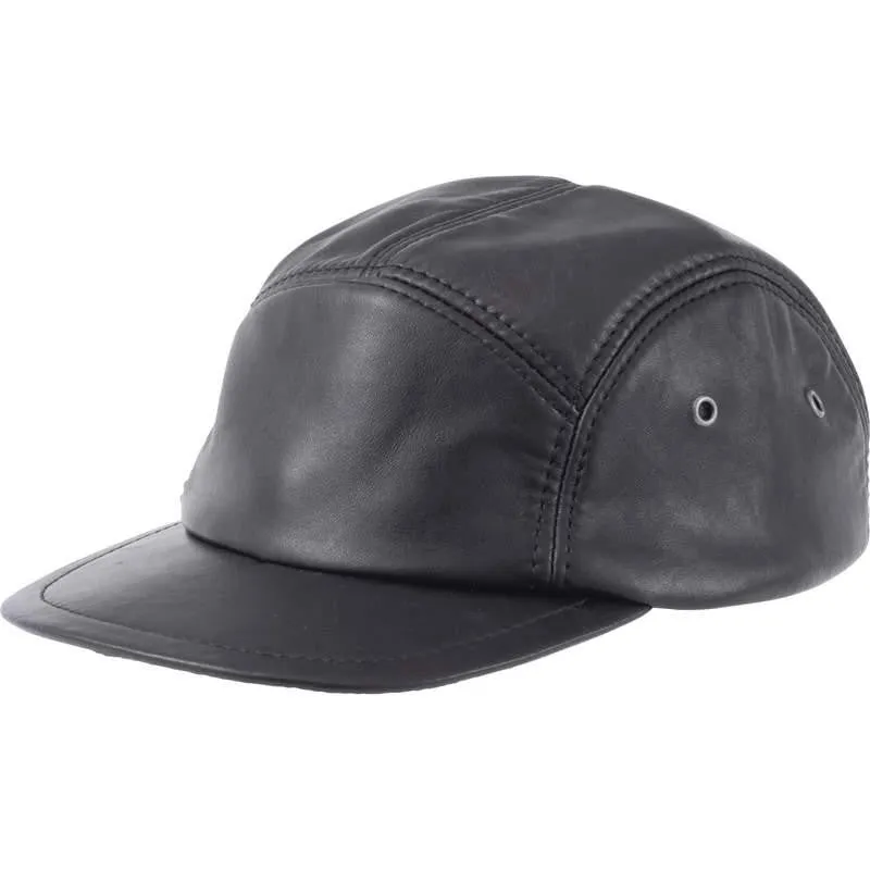 Casual Outfitters Solid Genuine Leather Cap