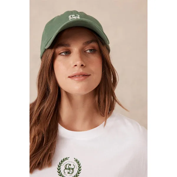 Ceres Monogram Cap - Heritage Green