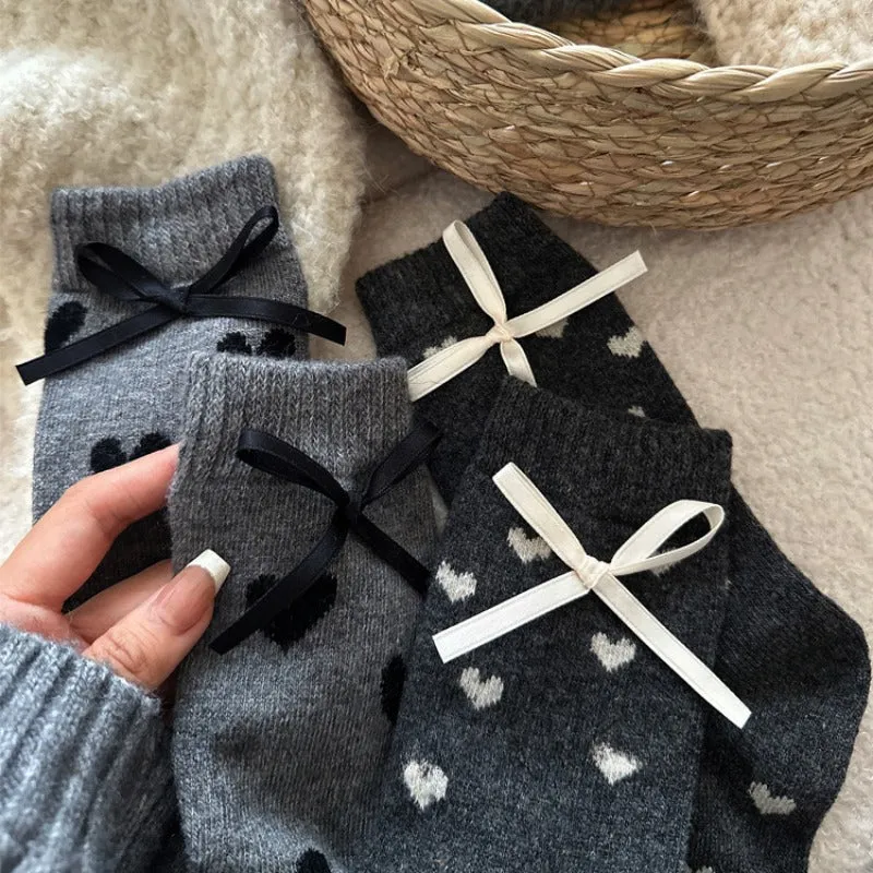 Cozy Heart Warm Woolen Socks