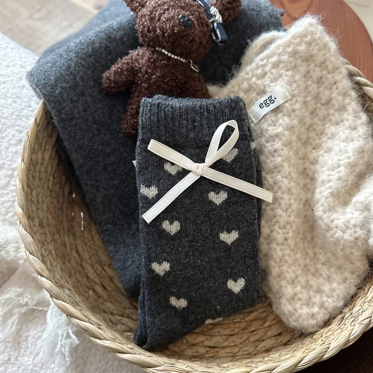 Cozy Heart Warm Woolen Socks