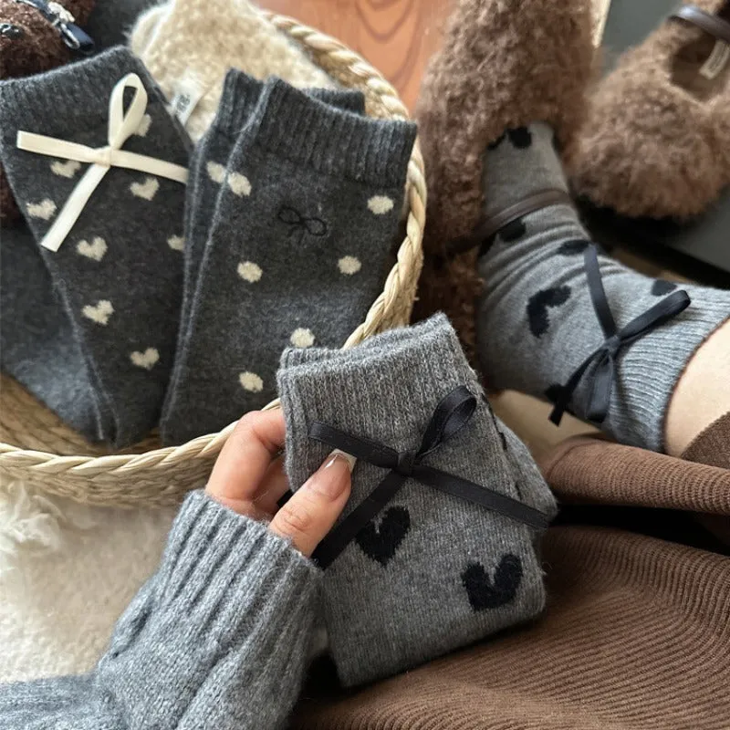 Cozy Heart Warm Woolen Socks