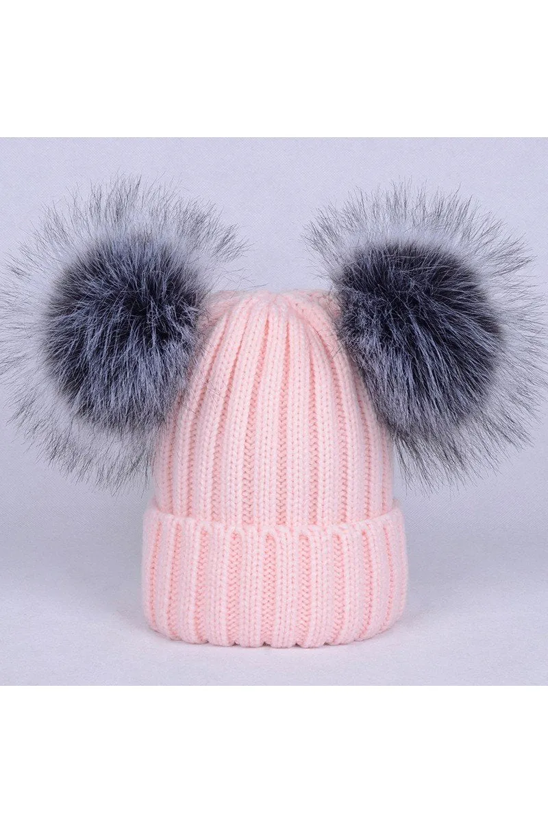 CUTE WINTER BEANIE HATS FOR WOMEN GIRLS WARM KNIT