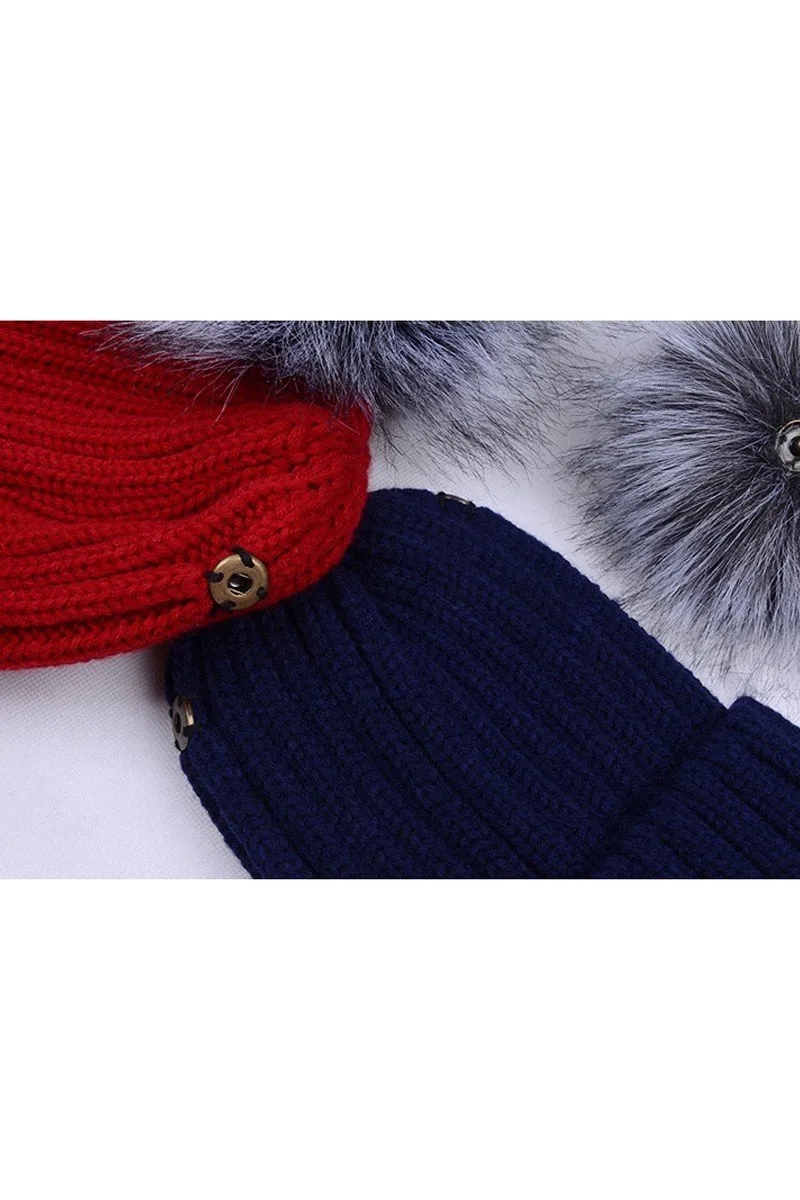 CUTE WINTER BEANIE HATS FOR WOMEN GIRLS WARM KNIT