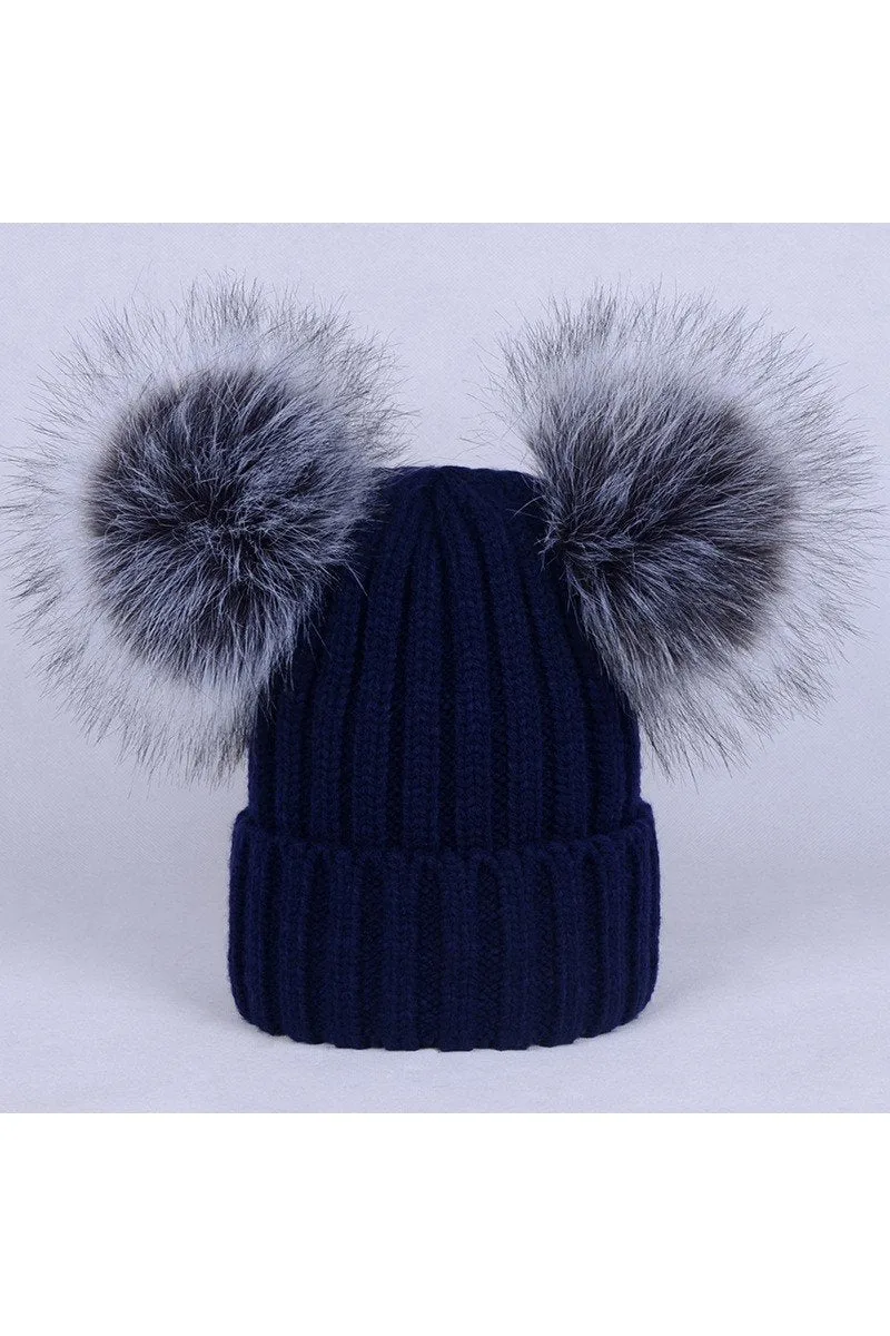 CUTE WINTER BEANIE HATS FOR WOMEN GIRLS WARM KNIT