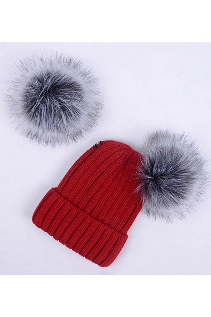 CUTE WINTER BEANIE HATS FOR WOMEN GIRLS WARM KNIT