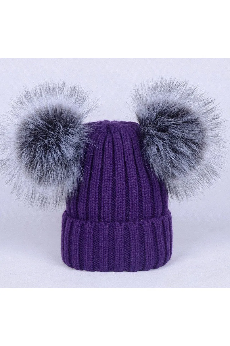 CUTE WINTER BEANIE HATS FOR WOMEN GIRLS WARM KNIT