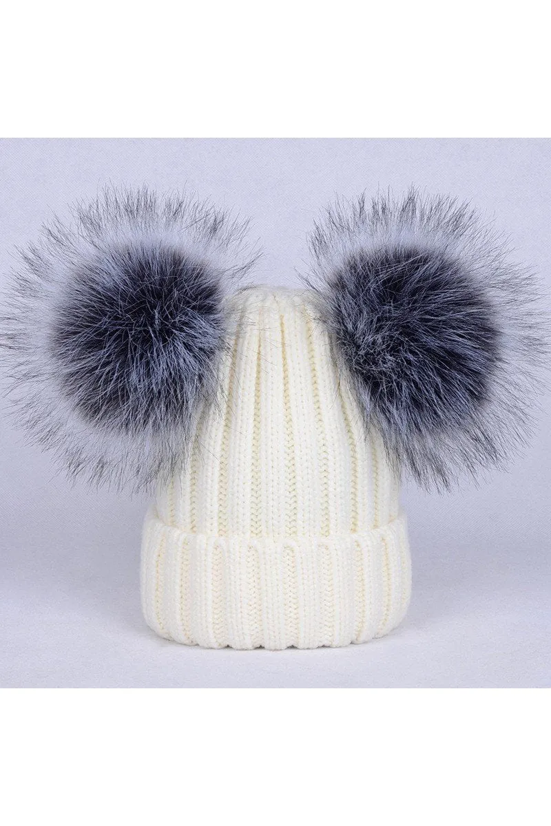 CUTE WINTER BEANIE HATS FOR WOMEN GIRLS WARM KNIT