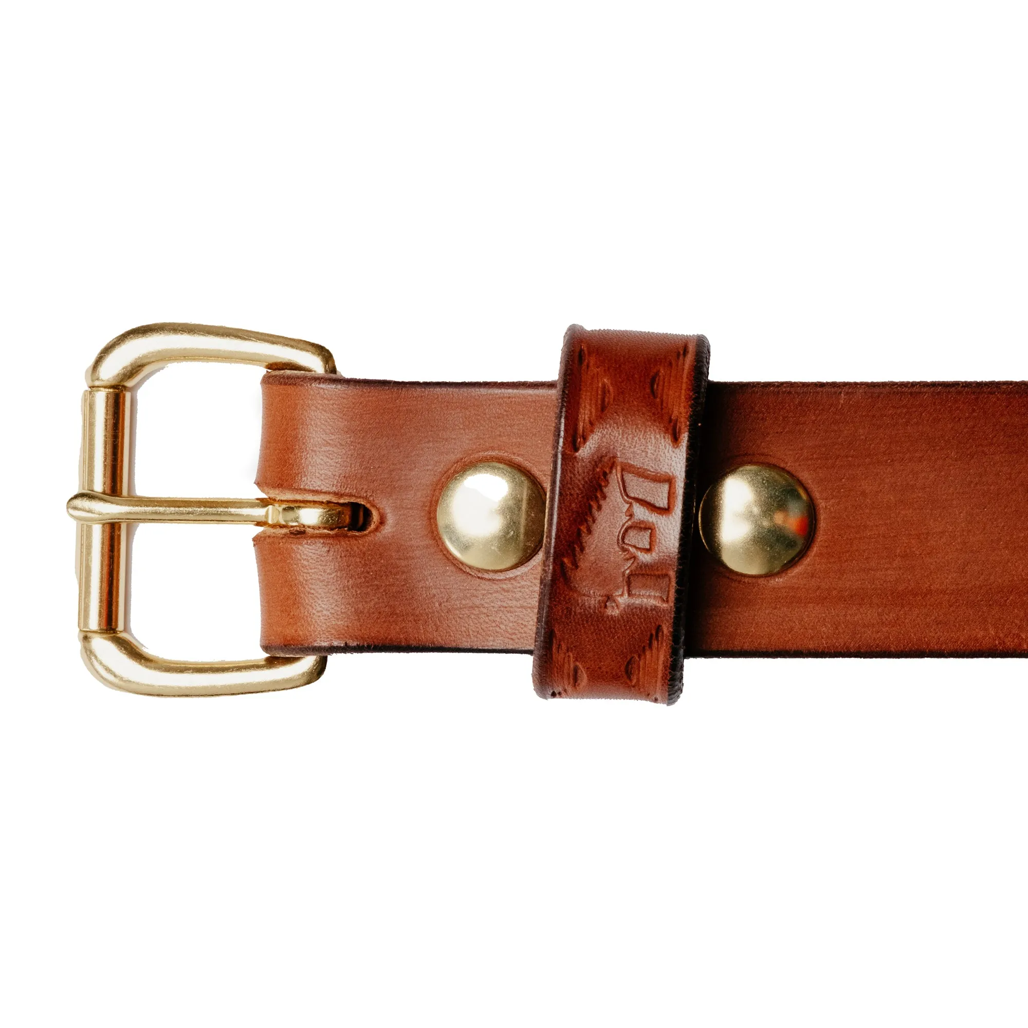 Ewing Dry Goods EDG x SOP Minimalist Belt Brown/ Brass