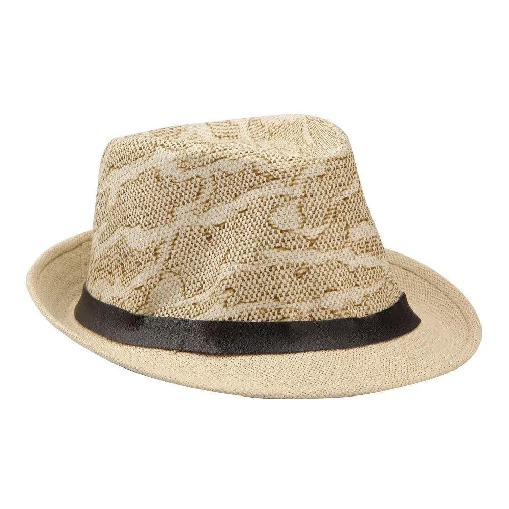 Fabseasons Beige Casual Fedora Hats