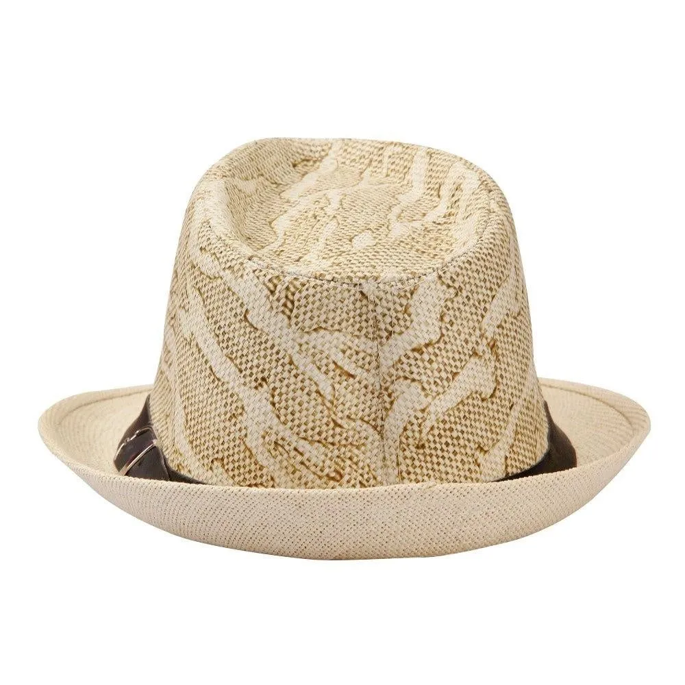 Fabseasons Beige Casual Fedora Hats