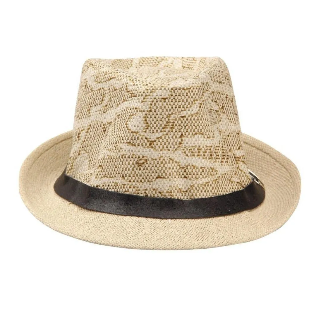 Fabseasons Beige Casual Fedora Hats