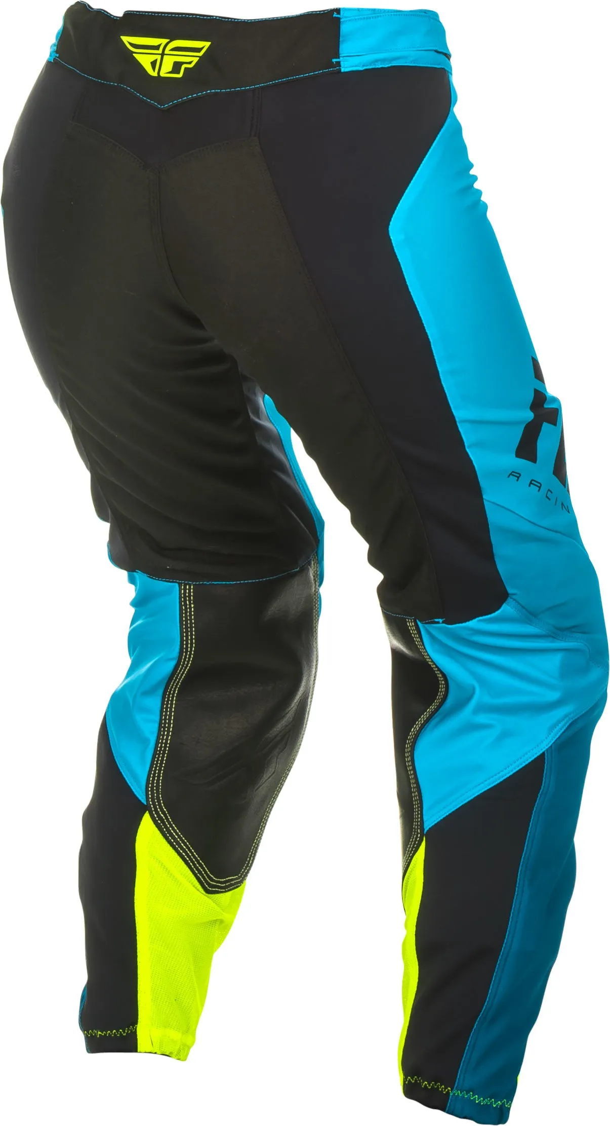 FLY RACING WOMEN'S LITE RACE PANTS BLUE/HI-VIS SZ 03/04 372-63105