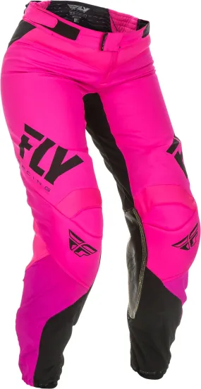 FLY RACING WOMEN'S LITE RACE PANTS NEON PINK/BLACK SZ 22 191361057908