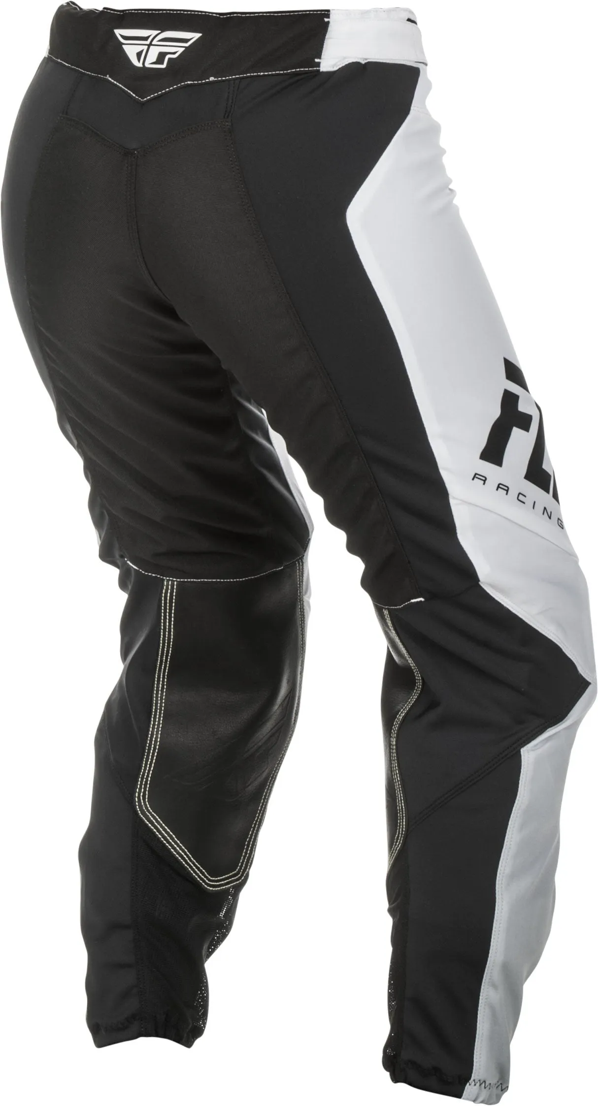 FLY RACING WOMEN'S LITE RACE PANTS WHITE/BLACK SZ 20 191361057854