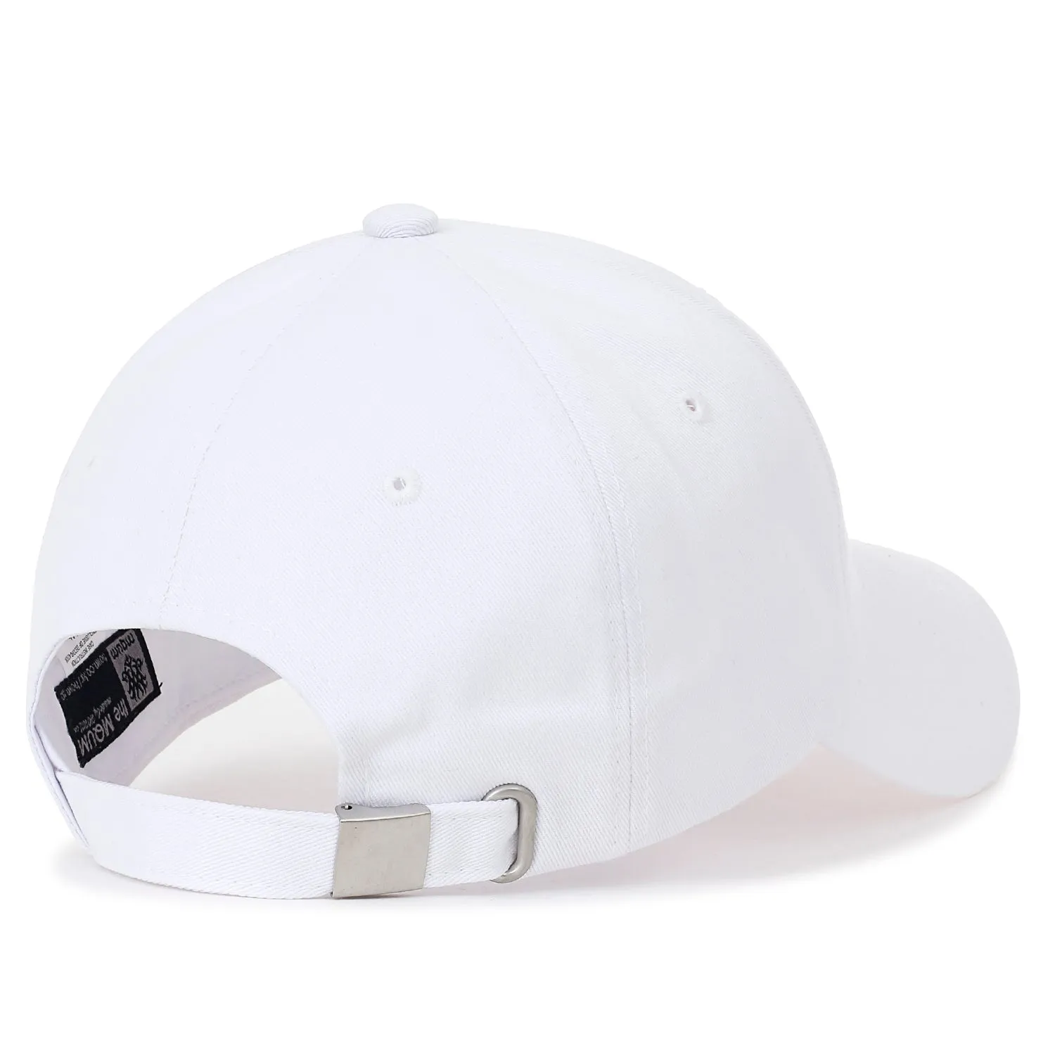 ililily Solid Color P Patch Baseball Cap Strapback Casual Trucker Hat