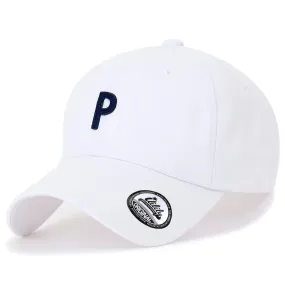 ililily Solid Color P Patch Baseball Cap Strapback Casual Trucker Hat