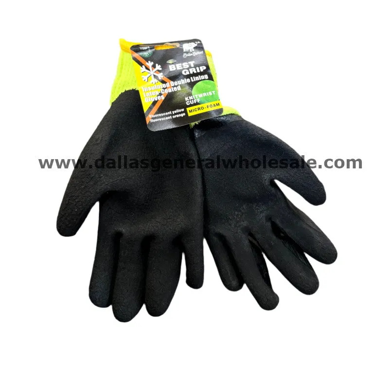 Insulated Latex Winter Work Gloves Wholesale