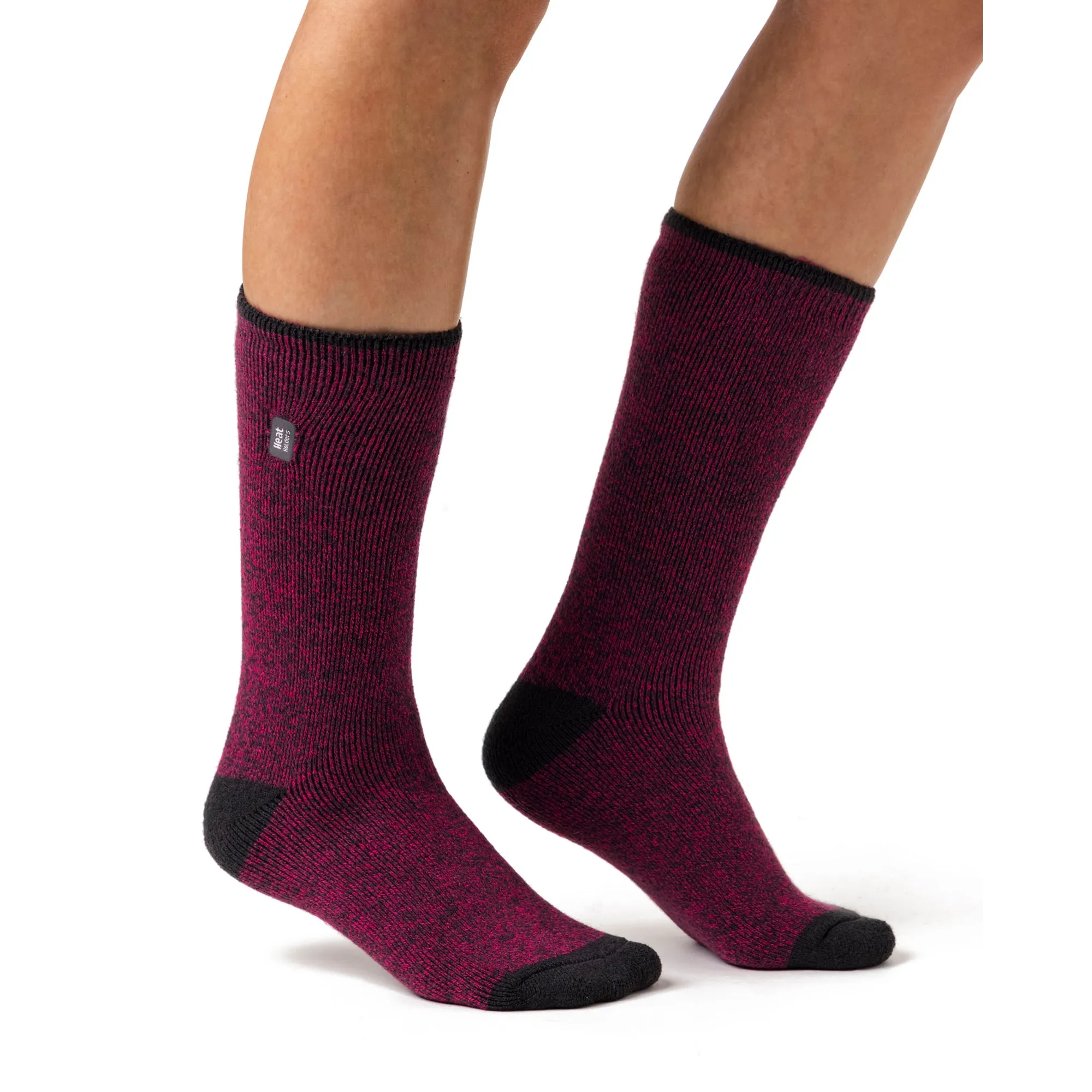 Ladies Lite Viola Socks - Raspberry & Charcoal