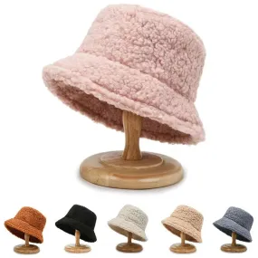 Lambswool Winter Bucket Hats for Adults