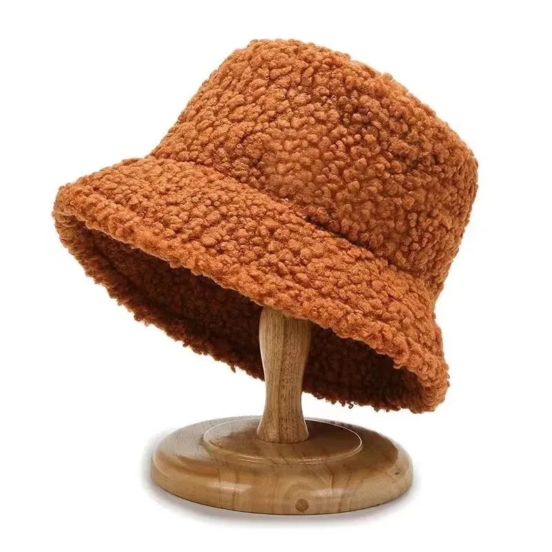 Lambswool Winter Bucket Hats for Adults