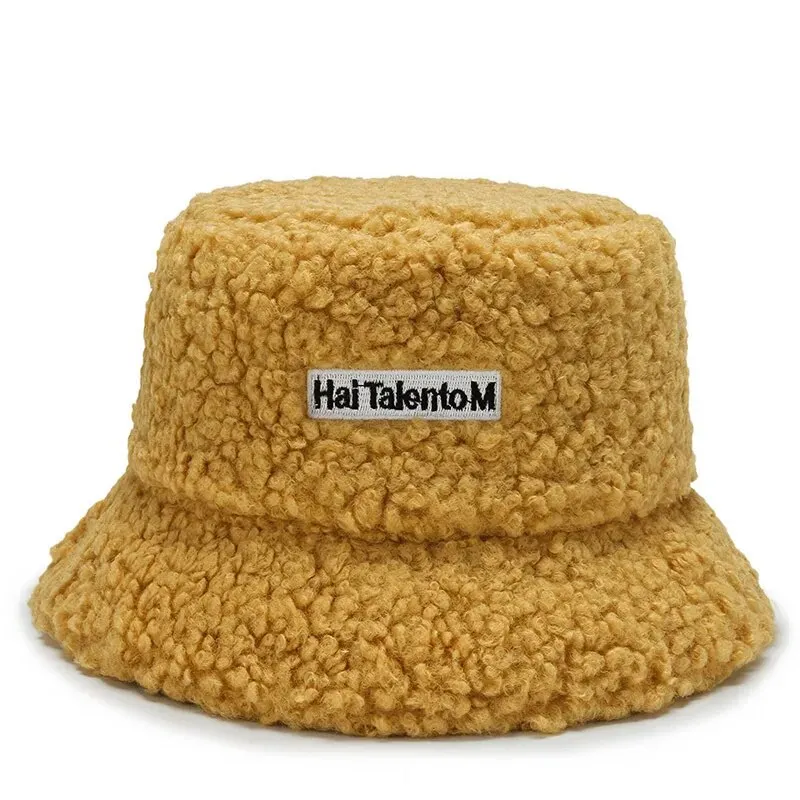 Lambswool Winter Bucket Hats for Adults