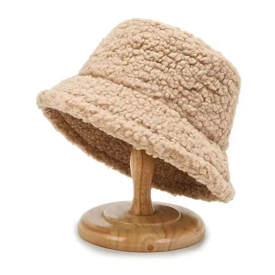 Lambswool Winter Bucket Hats for Adults