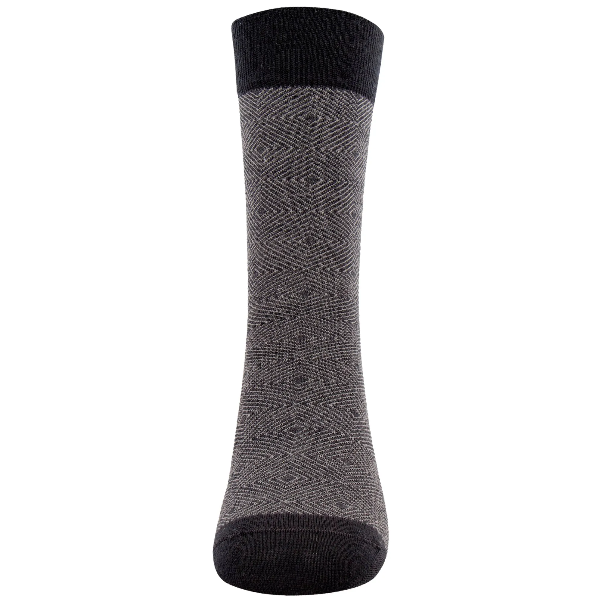 Men's Merino Wool Herringbone Stripe Fashion Standard Length Socks