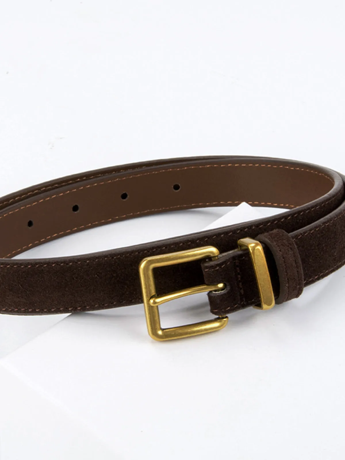 Minimalist Buckle Slim Belt