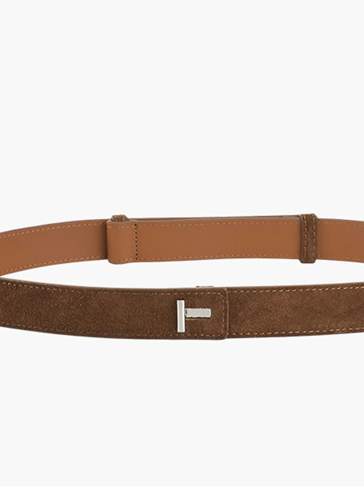 Minimalist Plain Slim Leather Belt