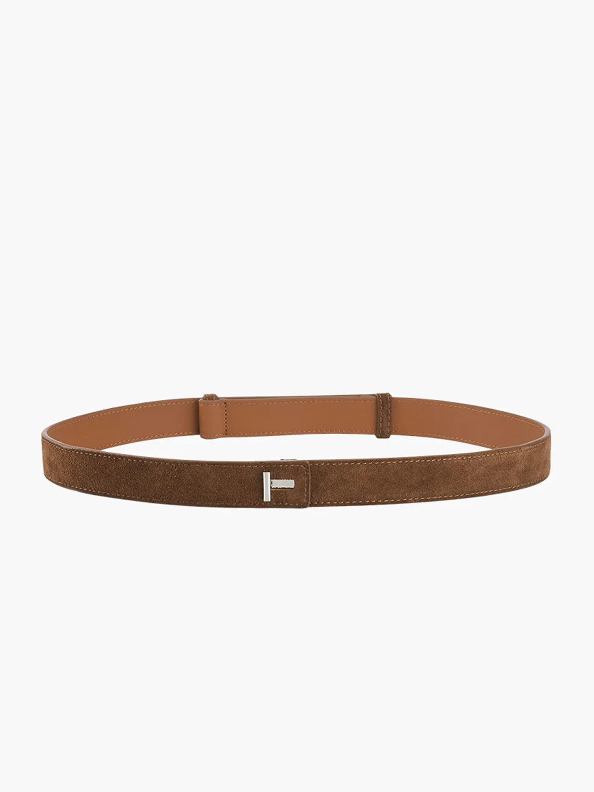 Minimalist Plain Slim Leather Belt