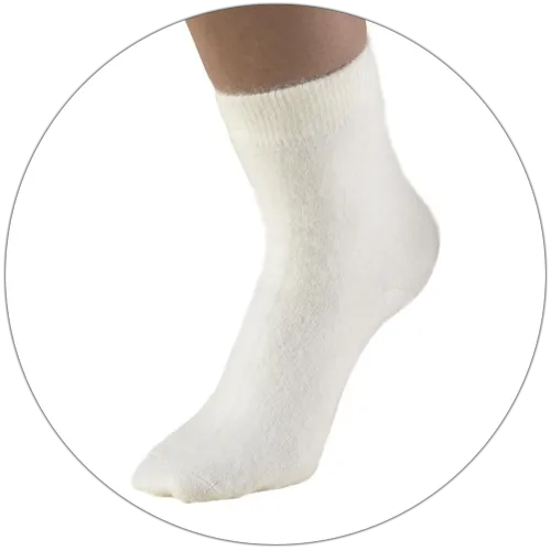 OTC ANGORA SOCKS WH L - 79600 - CLEARANCE