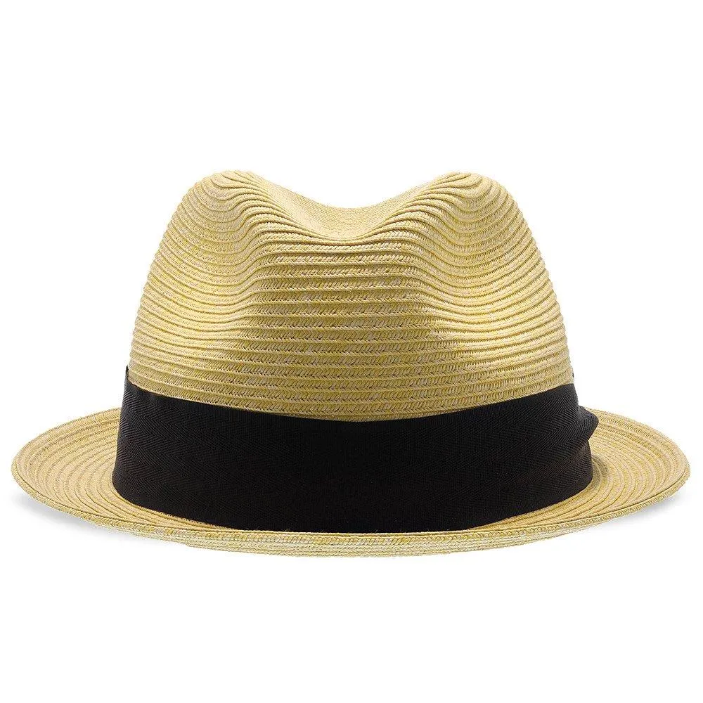 Peninsula - Walrus Hats Paper Braid Straw Fedora Hat w/ Band