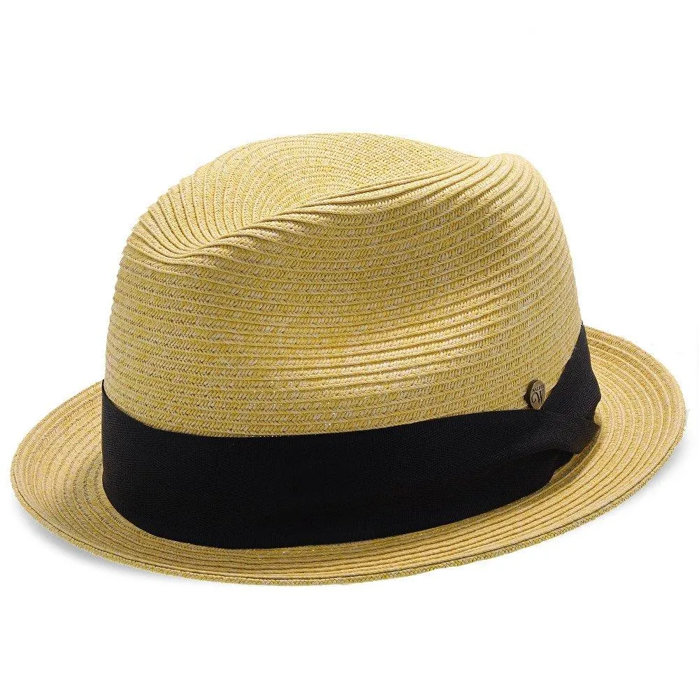 Peninsula - Walrus Hats Paper Braid Straw Fedora Hat w/ Band