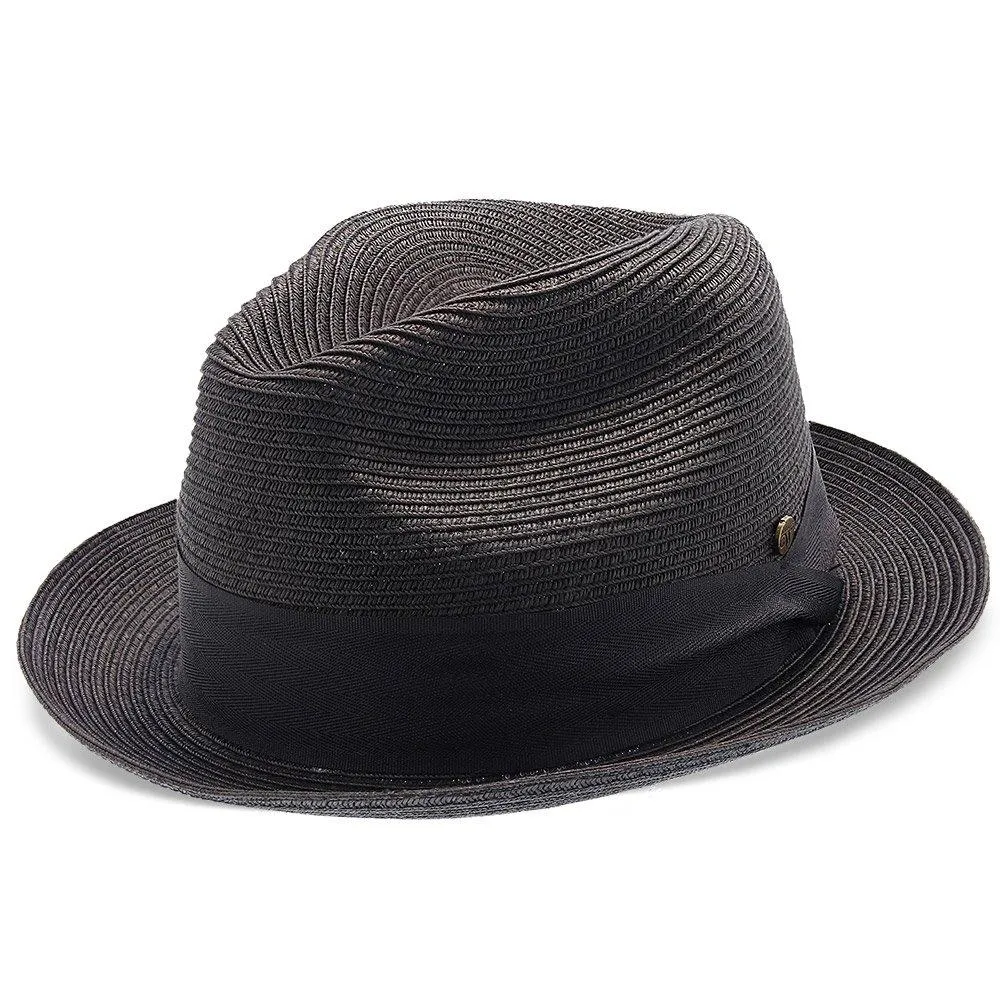 Peninsula - Walrus Hats Paper Braid Straw Fedora Hat w/ Band