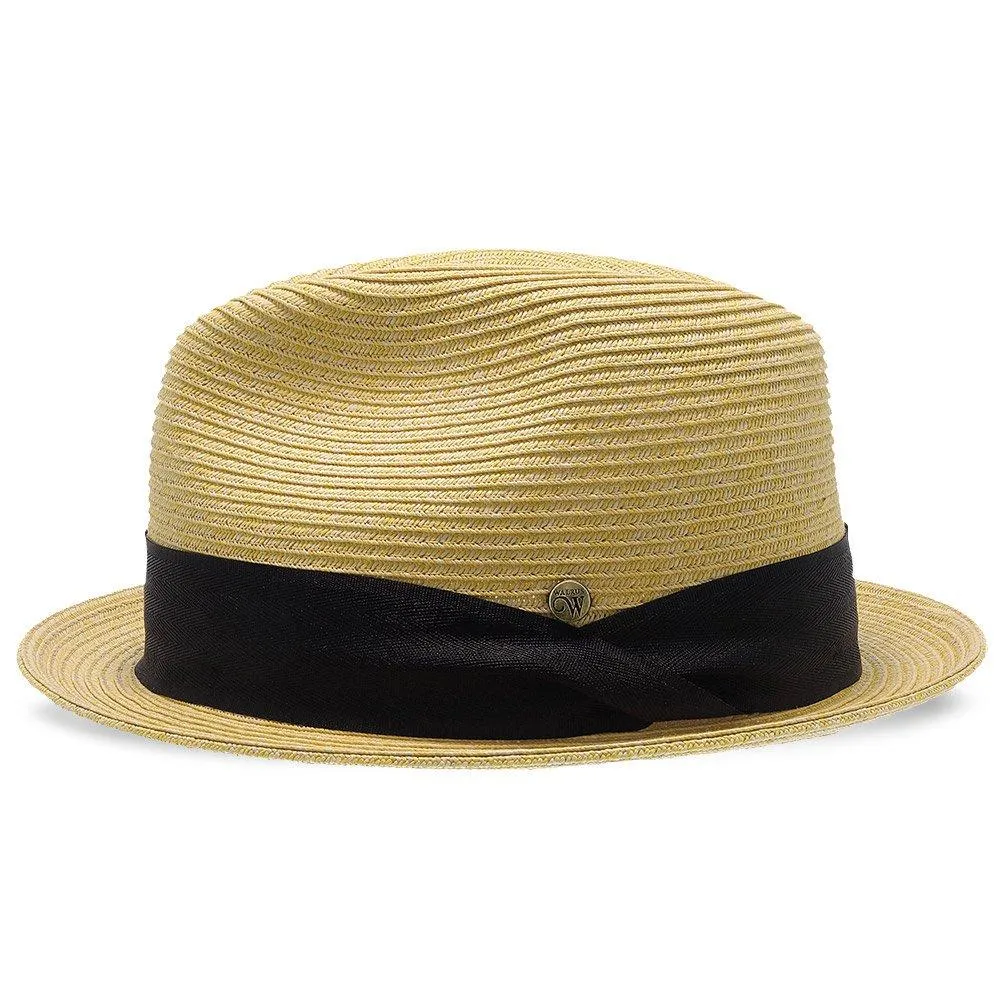 Peninsula - Walrus Hats Paper Braid Straw Fedora Hat w/ Band