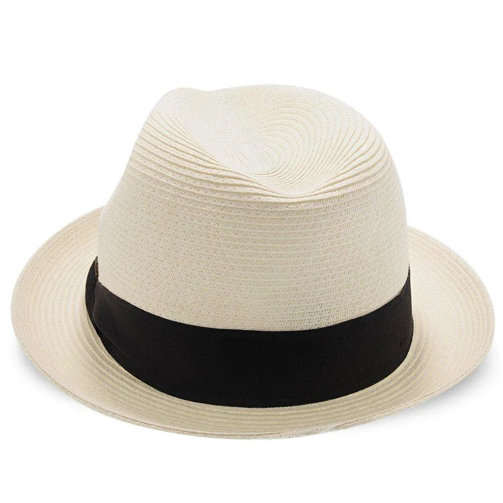 Peninsula - Walrus Hats Paper Braid Straw Fedora Hat w/ Band