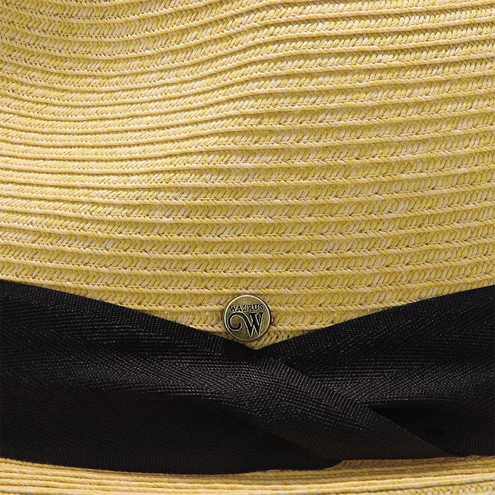 Peninsula - Walrus Hats Paper Braid Straw Fedora Hat w/ Band