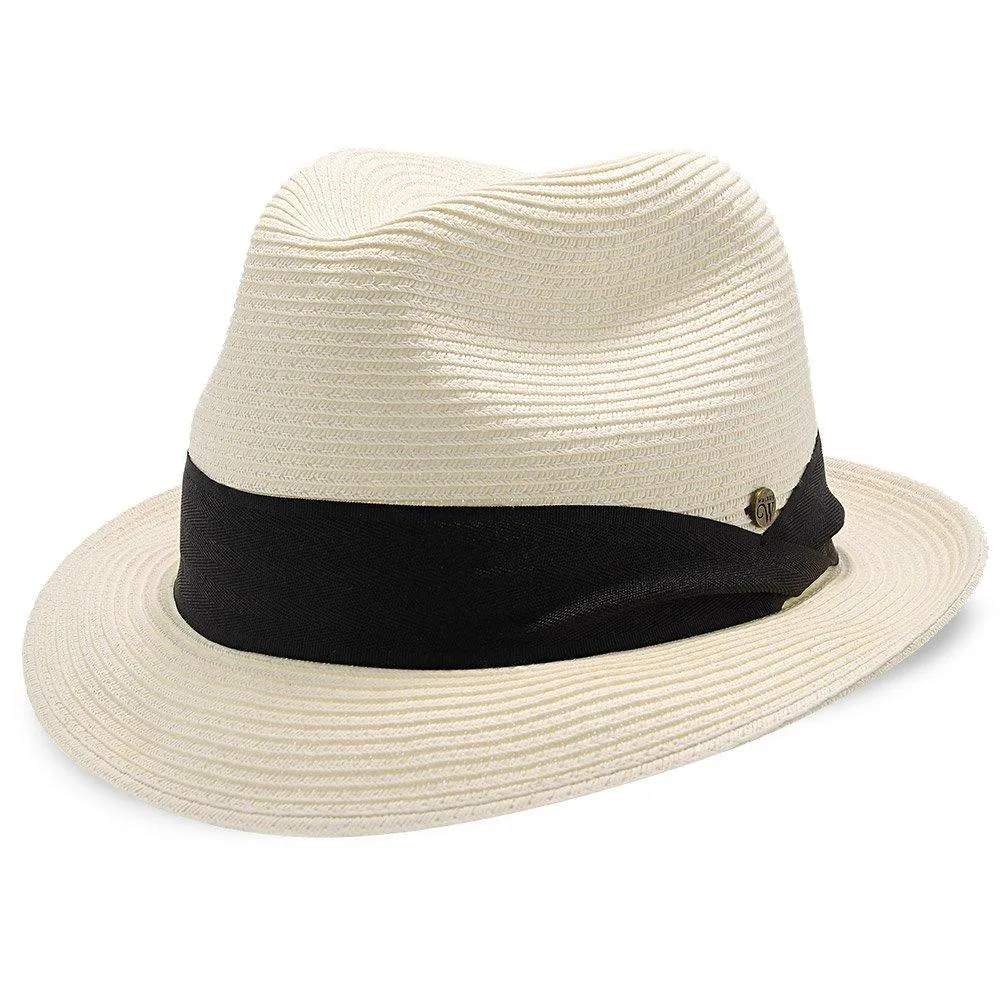 Peninsula - Walrus Hats Paper Braid Straw Fedora Hat w/ Band