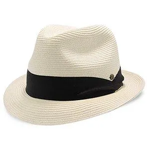 Peninsula - Walrus Hats Paper Braid Straw Fedora Hat w/ Band