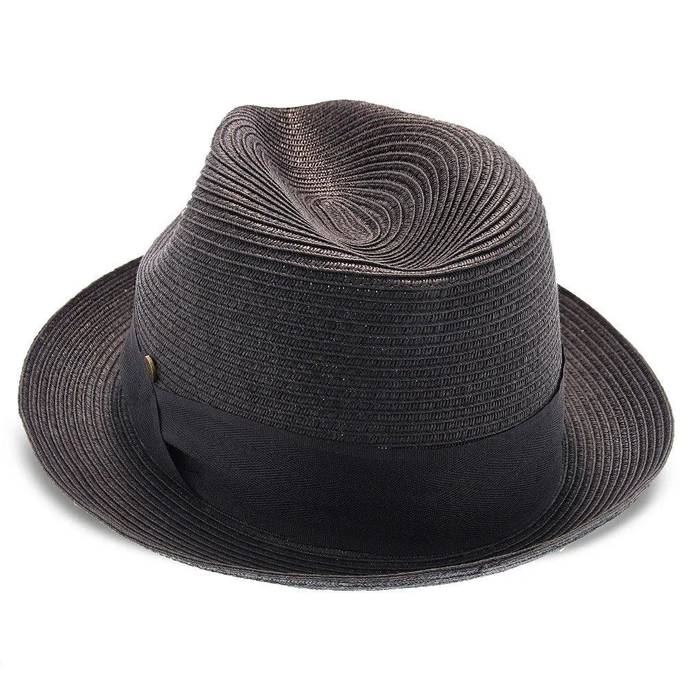 Peninsula - Walrus Hats Paper Braid Straw Fedora Hat w/ Band